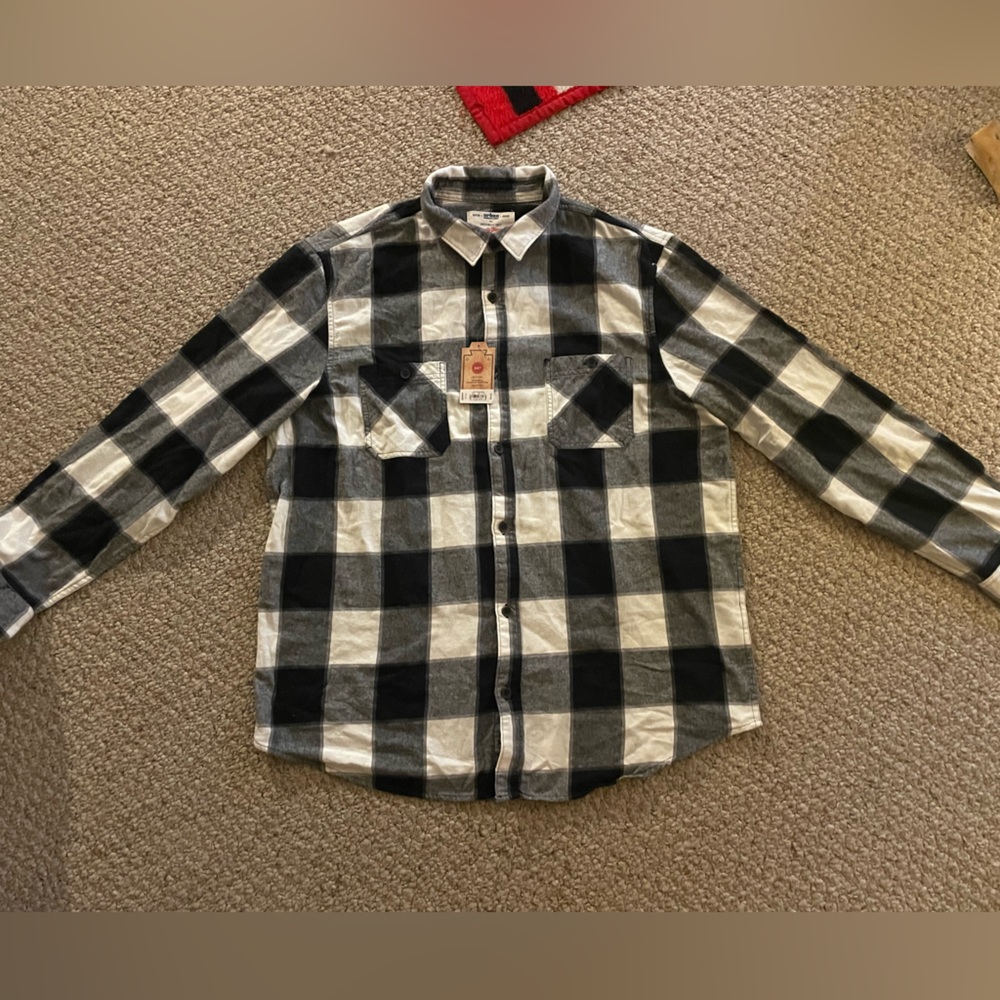 Men’s XXL Urban Pipeline Ultimate Flannel(black/white)